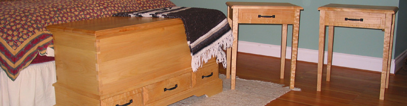 Maple Bedroom Furniture with a Danish Oil Finish